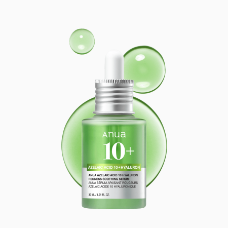 سيروم تهدئة الاحمرار أزيليك أسيد 10% + هيالورونيك من أنوا | Anua Azelaic Acid 10% + Hyaluronic Acid Redness Soothing Serum