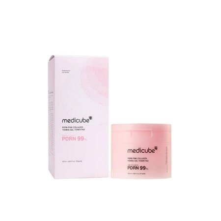 باد تونر جل الكولاجين الوردي من ميديكيوب | Medicube PDRN Pink Collagen Toning Gel Toner Pad