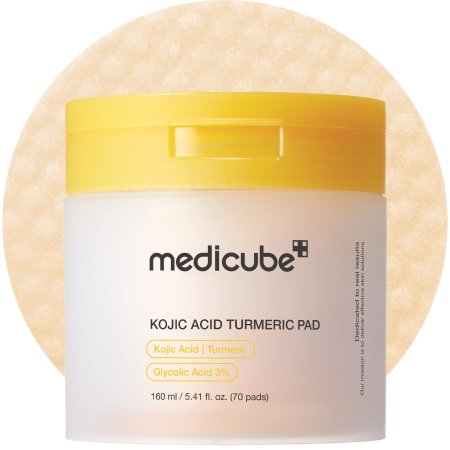 باد تفتيح الكوجيك أسيد والكركم من ميديكيوب | medicube Kojic Acid Turmeric Pad