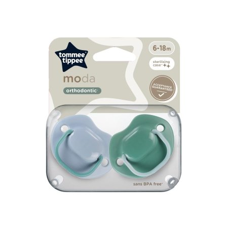 لهايات تومي تيبي مودا التقويمية - Tommee Tippee Moda Orthodontic Soothers