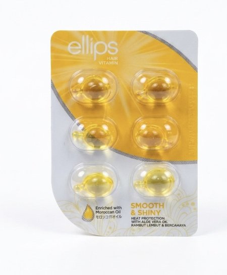 كبسولات فيتامين إليبس لنعومة ولمعان الشعر (6 كبسولات) | Ellips Hair Vitamin Smooth & Shiny (6 Capsules)