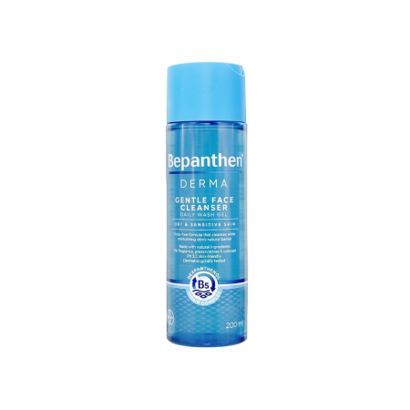 جل غسول الوجه اليومي اللطيف بيبانثين ديرما للبشرة الجافة والحساسة (200 مل) | Bepanthen Derma Gentle Face Cleanser Daily Wash Gel 200ml
